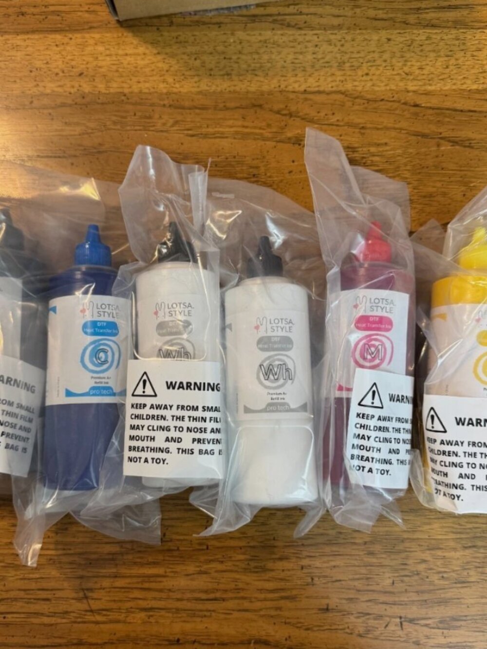 Lotsa Style PREMIUM DTF Heat Transfer Ink Refill Pro Tech Craft Heat Press DIY